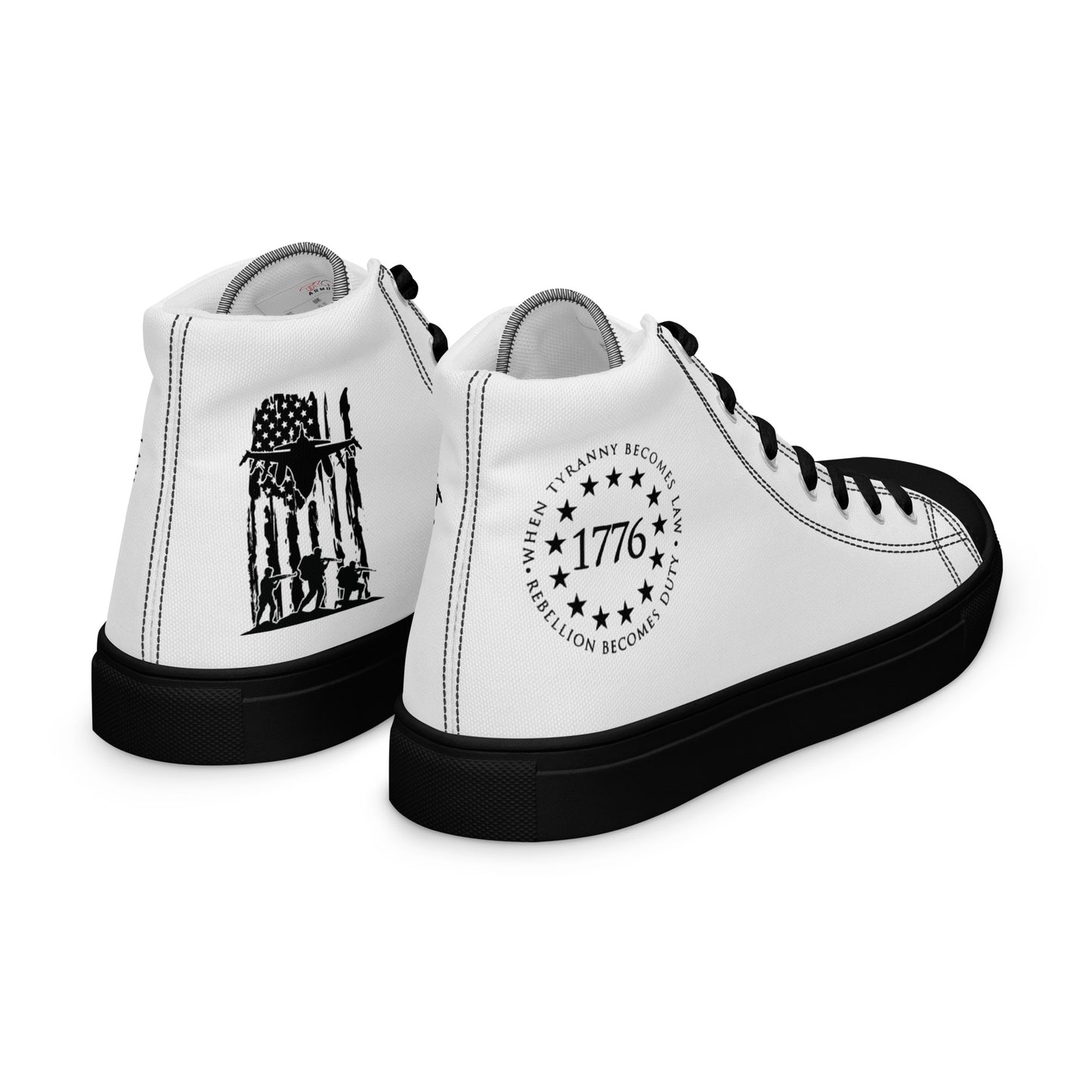 Men’s high top canvas shoes