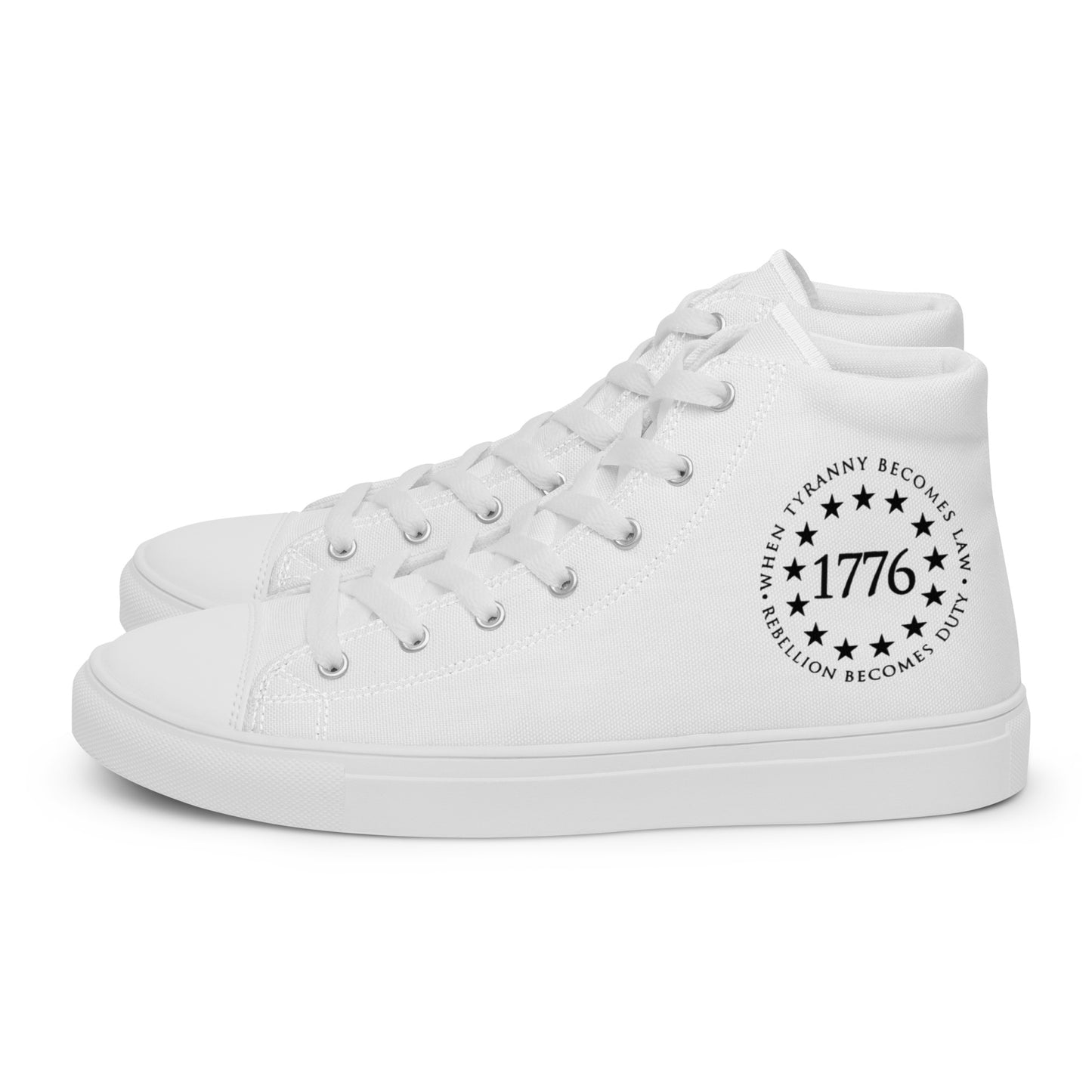 Men’s high top canvas shoes