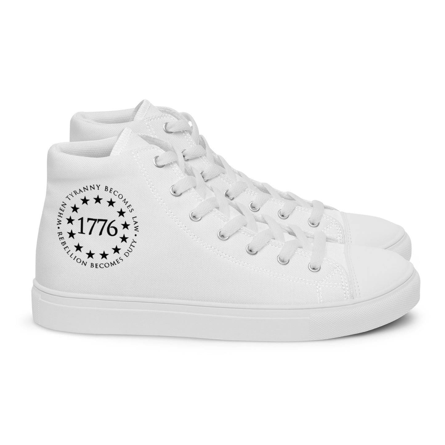 Men’s high top canvas shoes