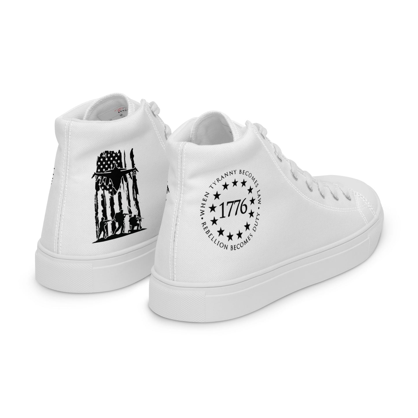 Men’s high top canvas shoes