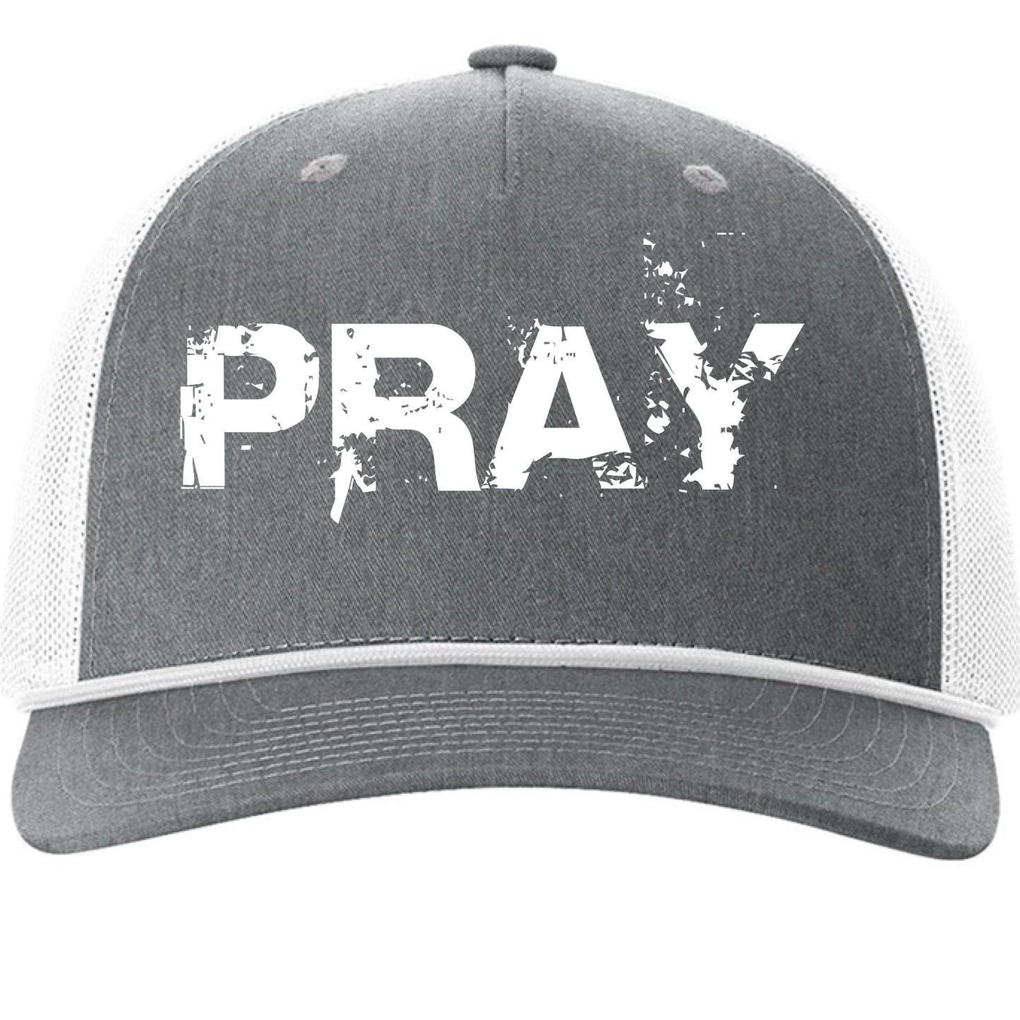 Heather Grey/ White - FRONT