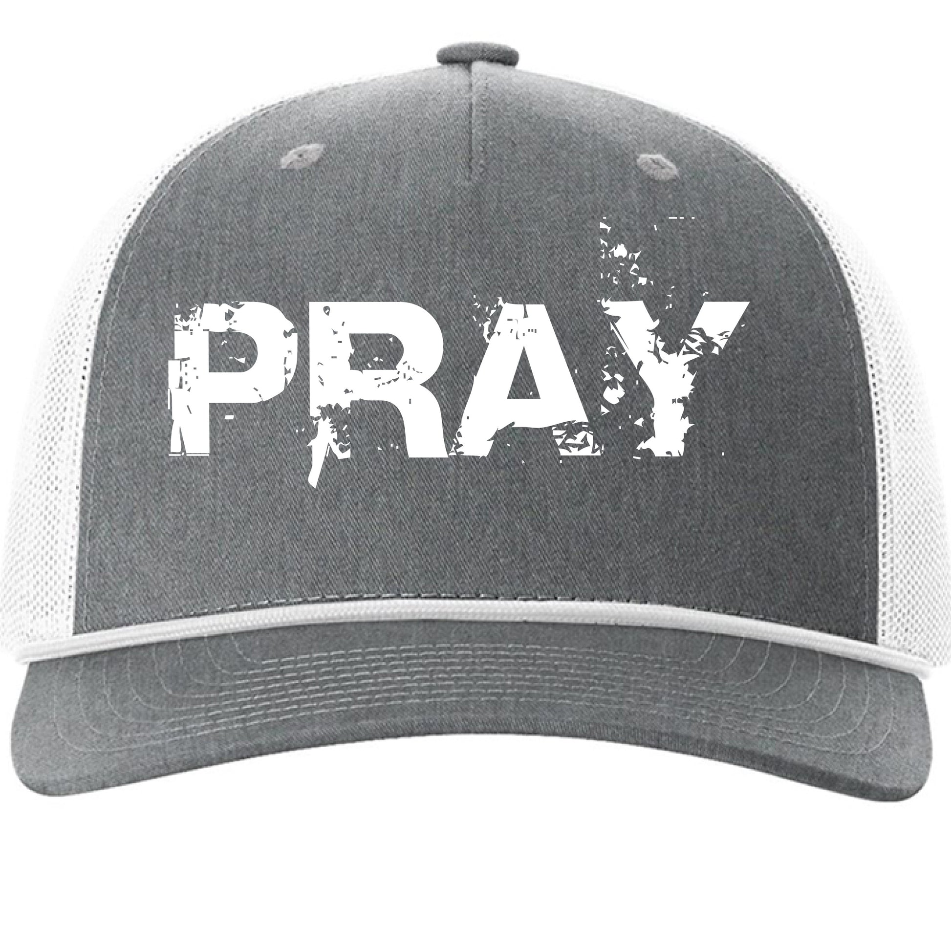 Heather Grey/ White - FRONT