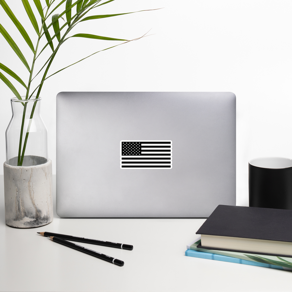 Black American Flag Sticker