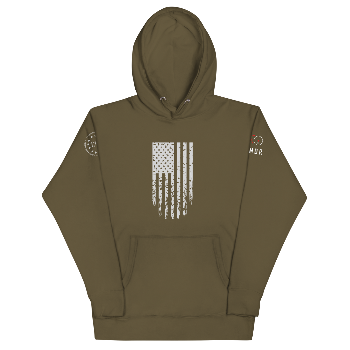 Grunge Flag Hoodie